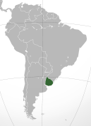 Месторасположение Уругвая